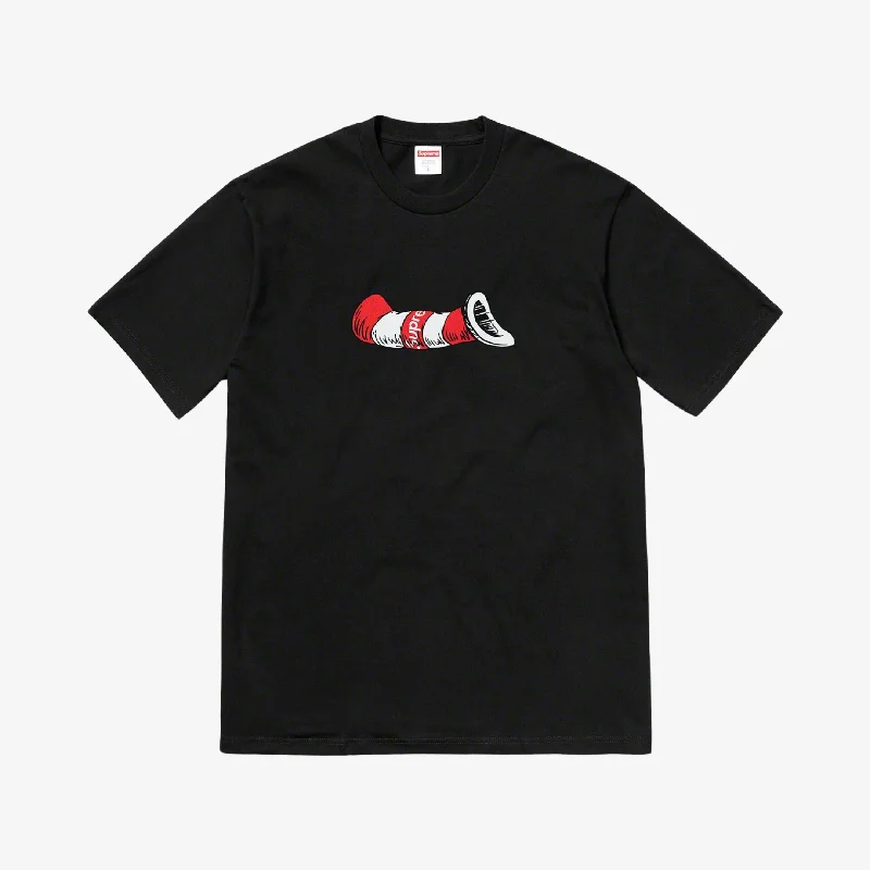 Classic cap with curved bill silhouette -Supreme x Dr. Seuss Tee 'Cat In The Hat' Black (FW18)