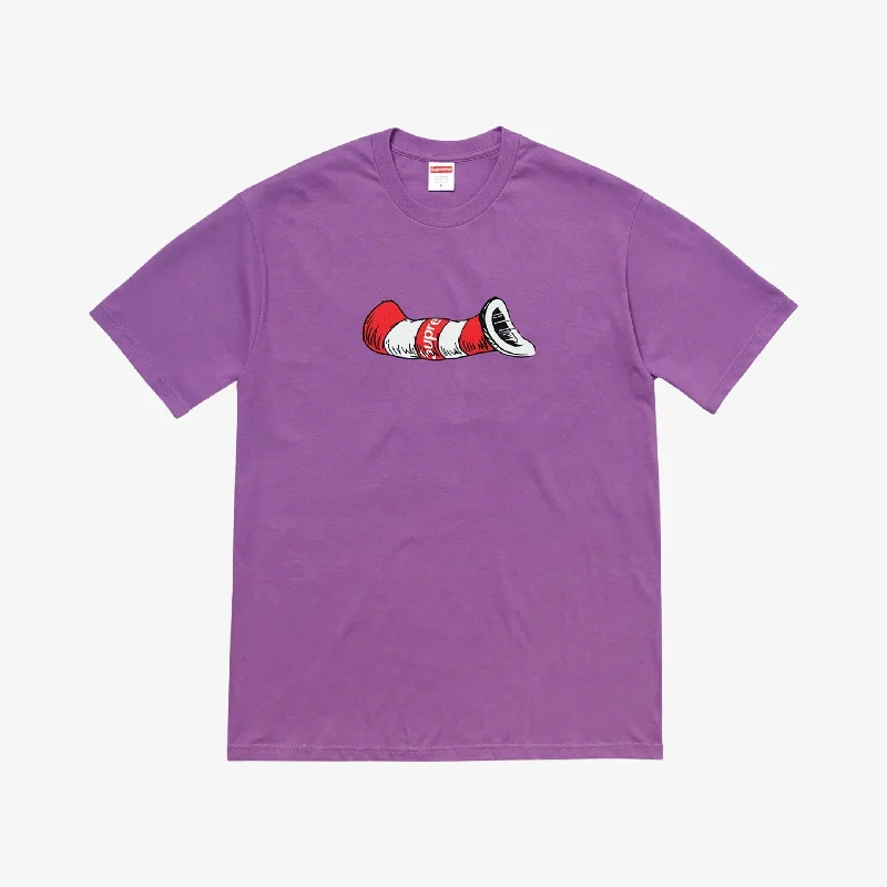 Neon trucker cap for high-visibility safety -Supreme x Dr. Seuss Tee 'Cat In The Hat' Purple (FW18)