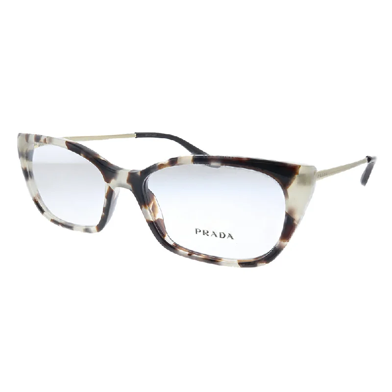 Rimless Sunglasses for Minimalist Look -Prada  PR 14XV UAO1O1 52mm Womens Cat-Eye Eyeglasses 52mm