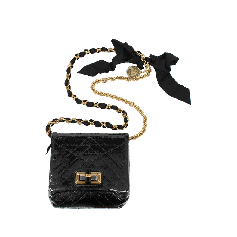 Women's bags with structured design and subtle texture for a refined, elegant finish-Happy Mini Pop Patent Leather Bag