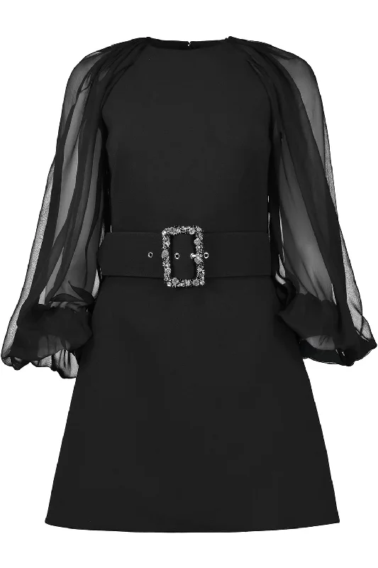 Studded Dresses for Statement -Caoimhe Dress - Black Smoke