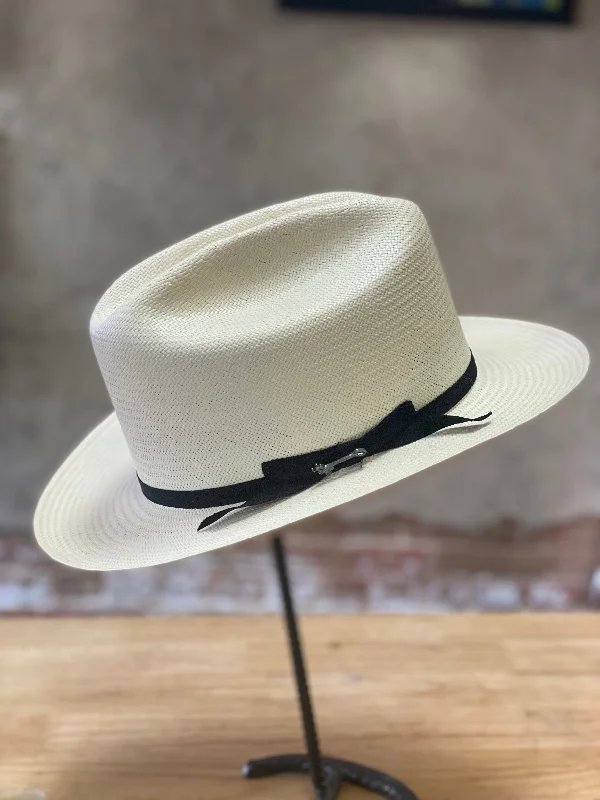 Embroidered name cap for unique personal touch -Stetson Open Road 81 Straw Hat