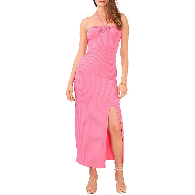 Mini Dresses for Youthful Look -1.State Womens Knit Halter Maxi Dress