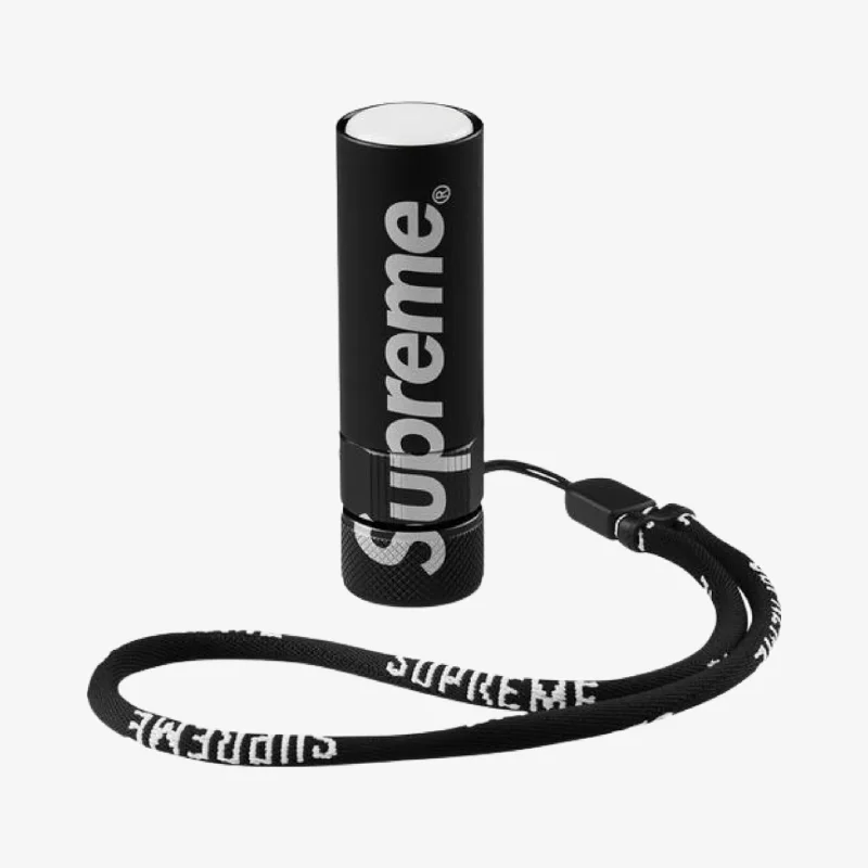 Durable canvas cap for rugged outdoor use -Supreme x Nitecore Mini Magnetic Flashlight Black (FW17)