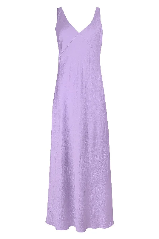 Sundress Dresses for Sunny -Vneck Bias Maxi Dress