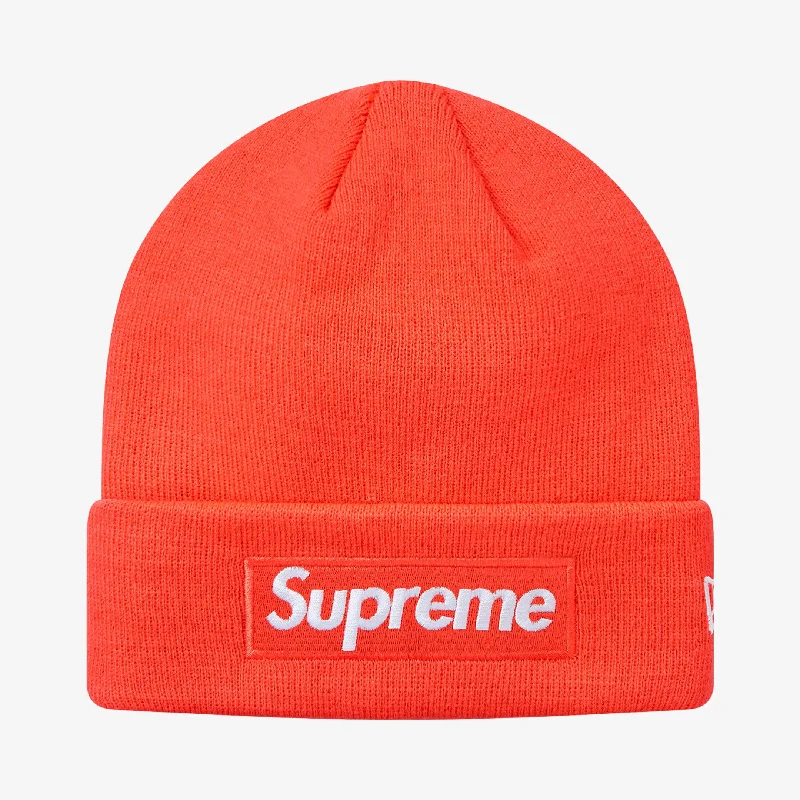 Camo trucker cap for outdoor adventure style -Supreme x New Era Beanie 'Box Logo' Bright Coral (FW18)