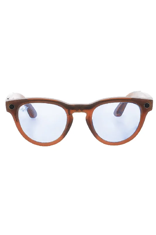 Shatterproof Glasses for Safety -Meta Headliner Glasses - Shiny Caramel Sapphire