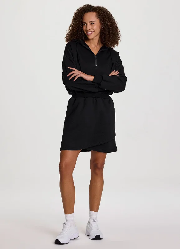 Fashionable Dresses for Style -Everyday Fleece Hoodie Dress