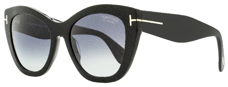 Sustainable Glasses for Eco-friendly -Tom Ford Women's Butterfly Sunglasses TF940 Cara 01D Black 56mm