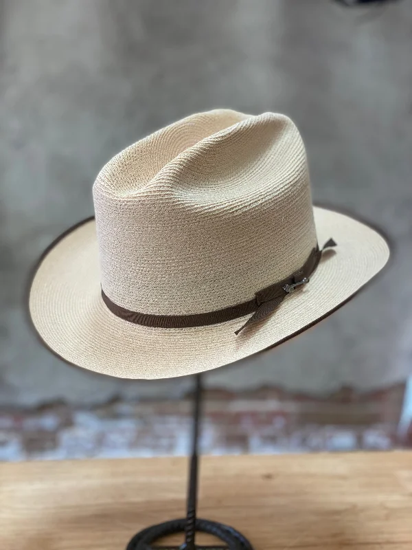 Minimal snapback cap for clean urban style -Stetson Open Road Hemp Straw Hat