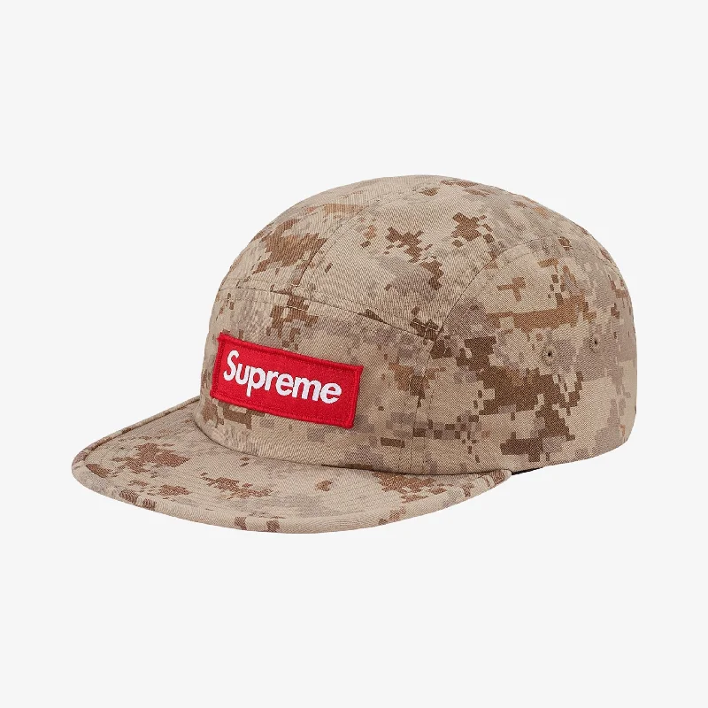 Casual denim cap for laid-back vibes -Supreme Nyco Twill Camp Cap Tan Digi Camo (FW17)