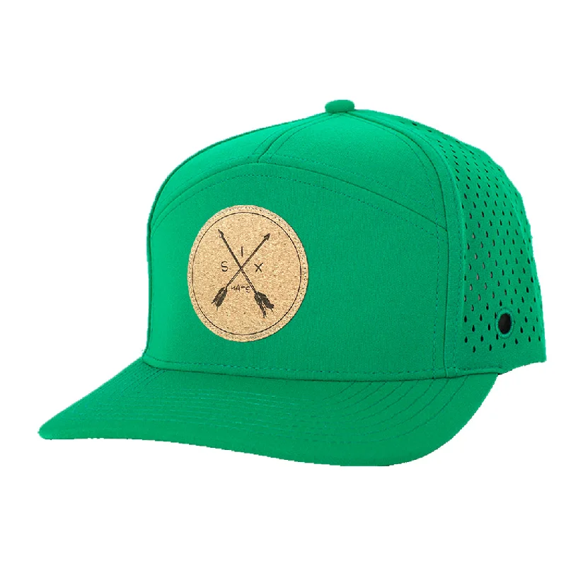 Vintage cap for retro fashion enthusiasts -Kelly Green Cork Arrow Tradesman Waterproof Hat