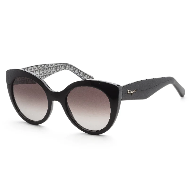 Shatterproof Glasses for Safety -Ferragamo Women's 54mm Black Sunglasses