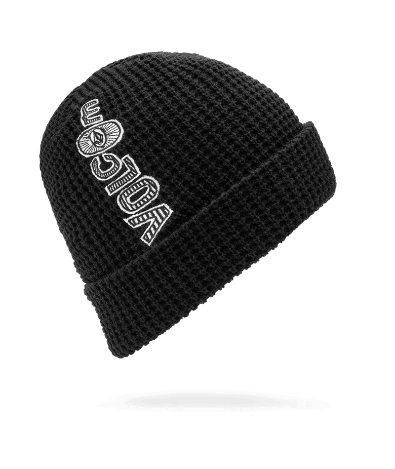 Lightweight sports cap for active workout days -Volcom Stone Bar Beanie Black