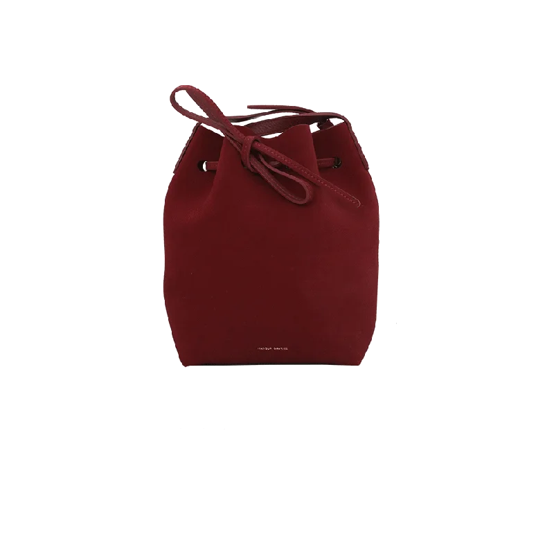 Women's bags with minimalist design and smooth leather finish for subtle elegance-Suede Mini Bucket Bag