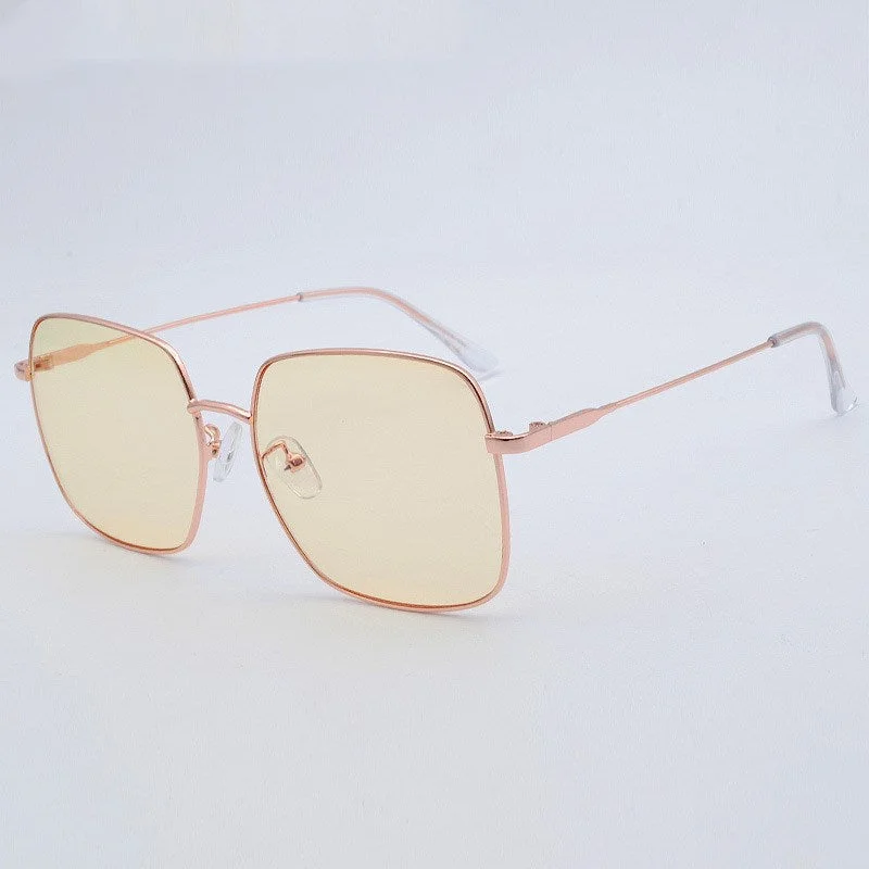 Metal Framed Sunglasses for Durability -Illuminate Your Style: Metal Frame Anti-Blue Glasses