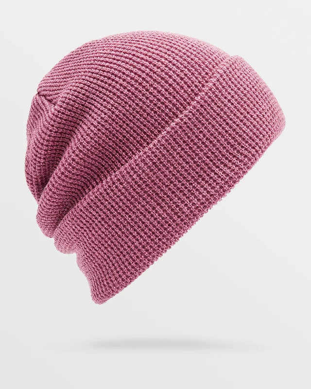 Fitted snapback cap for modern tight fit -Womens Power Beanie - Blurred Violet