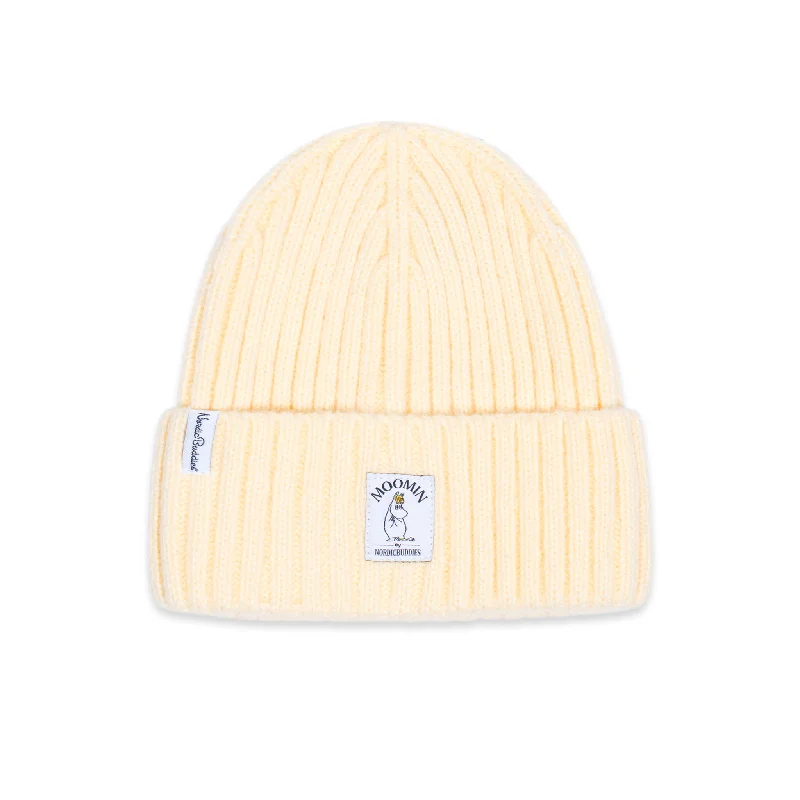 Graphic print cap for artistic expression -Snorkmaiden Winter Hat Beanie Adult - Light Yellow