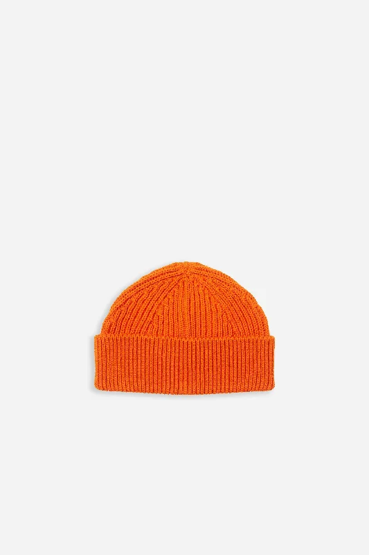 Canvas baseball cap for long-lasting wear -Beanie Short Orange