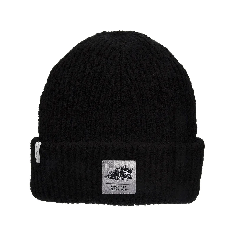 Designer cap for high-end brand appeal -Stinky Winter Hat Beanie Adult - Black