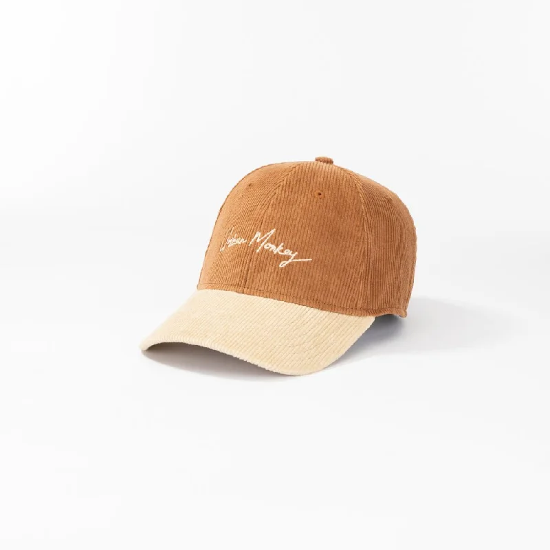 Neon trucker cap for high-visibility safety -Cargo Corduroy // Desert Storm