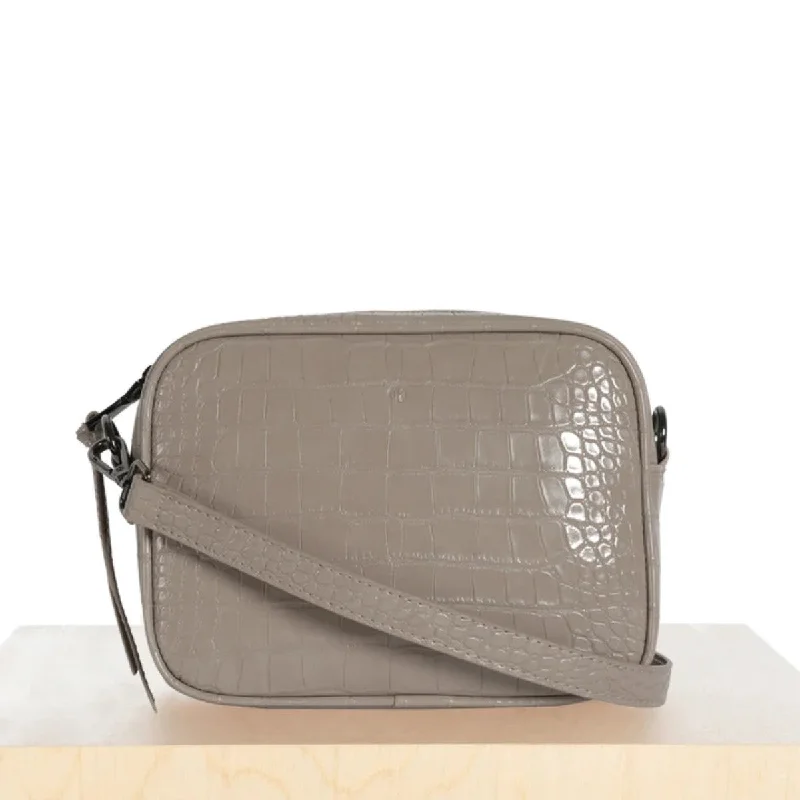 Classic women's bags with structured design and polished finish for office wear-Mini Muse Bag (Stone Croc)