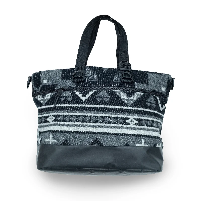 Trendy women's bags with colorful prints and chic metallic hardware for standout fashion-Greyson x Jones Ghost Wolf Tote Bag