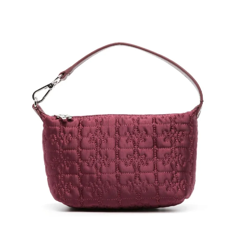 Spacious women's bags with large capacity for storing all your daily items-Small Butterfly Pouch Satin Bag (Burgundy)