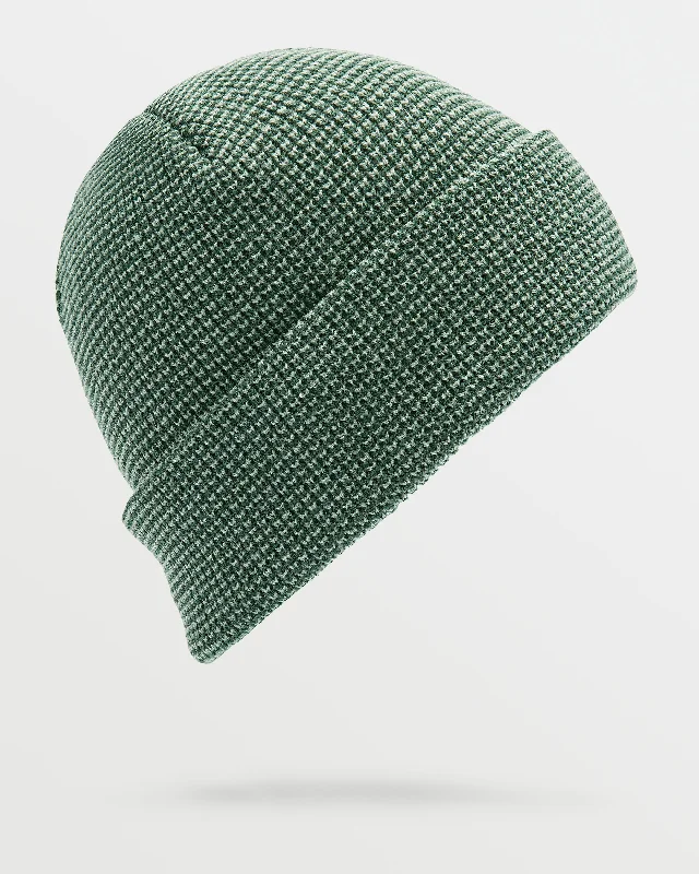 Soft cotton cap for all-day wear ease -Womens V.Co Baseline Beanie - Scarab