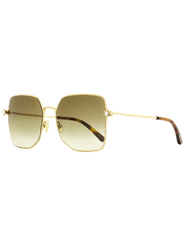 Colored Sunglasses for Fashion Statement -Jimmy Choo Women's Square Sunglasses Trisha/G/SK J5GHA Gold/Havana 58mm