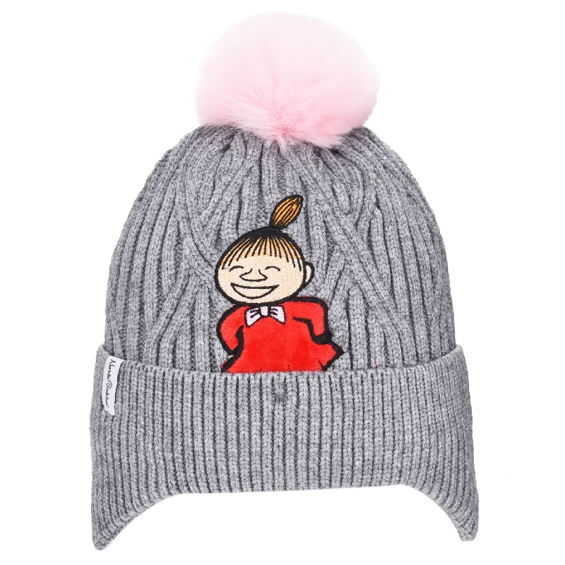 Fitted dad cap for relaxed snug wear -Little My Winter Beanie Kids - Grey