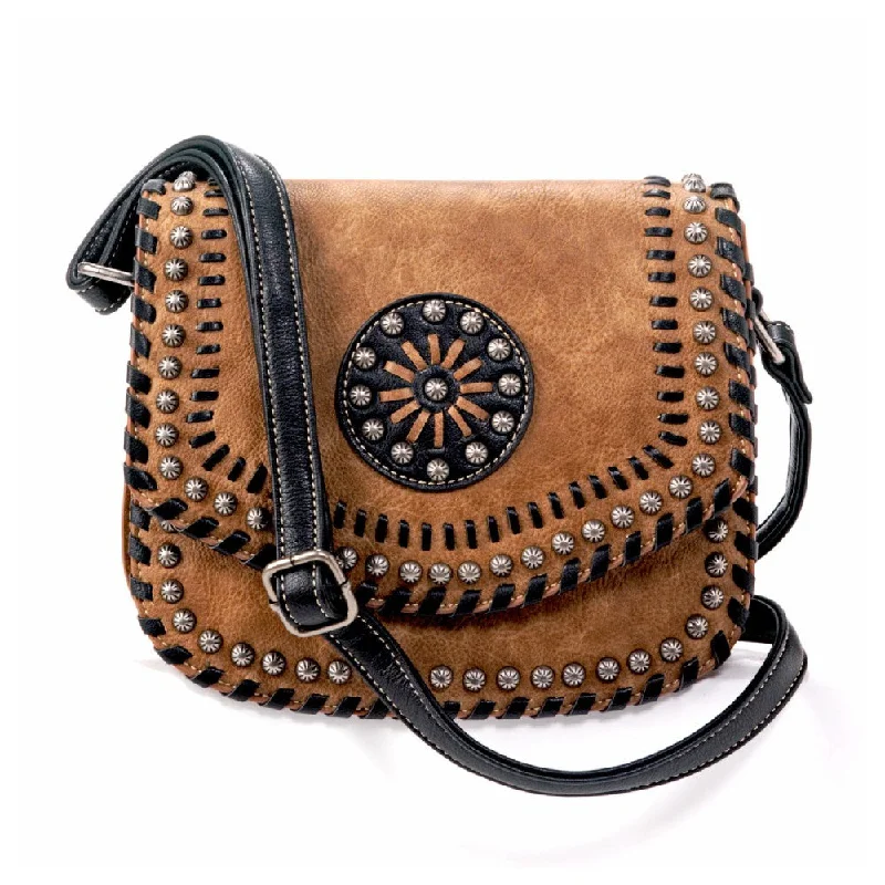 Women's bags with intricate designs and textured leather for a fashionable, statement look-Blazin Roxx Womens Vanessa Shoulder Bag - N7541508