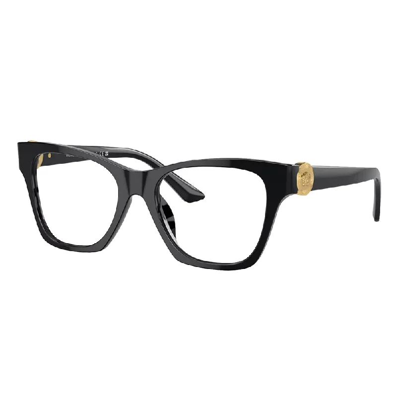 Rectangular Sunglasses for Sleek Look -Versace  VE 3341U GB1 52mm Womens Cat-Eye Eyeglasses 52mm