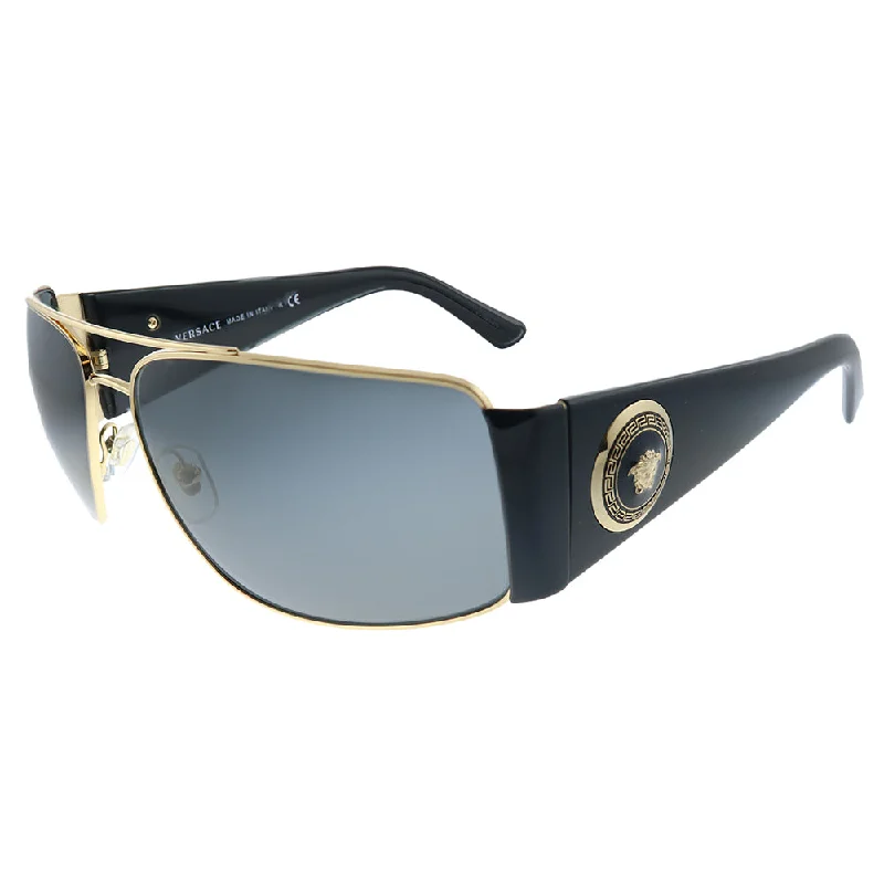 Blue Light Glasses for Screen Time -Versace  VE 2163 100287 Unisex Aviator Sunglasses