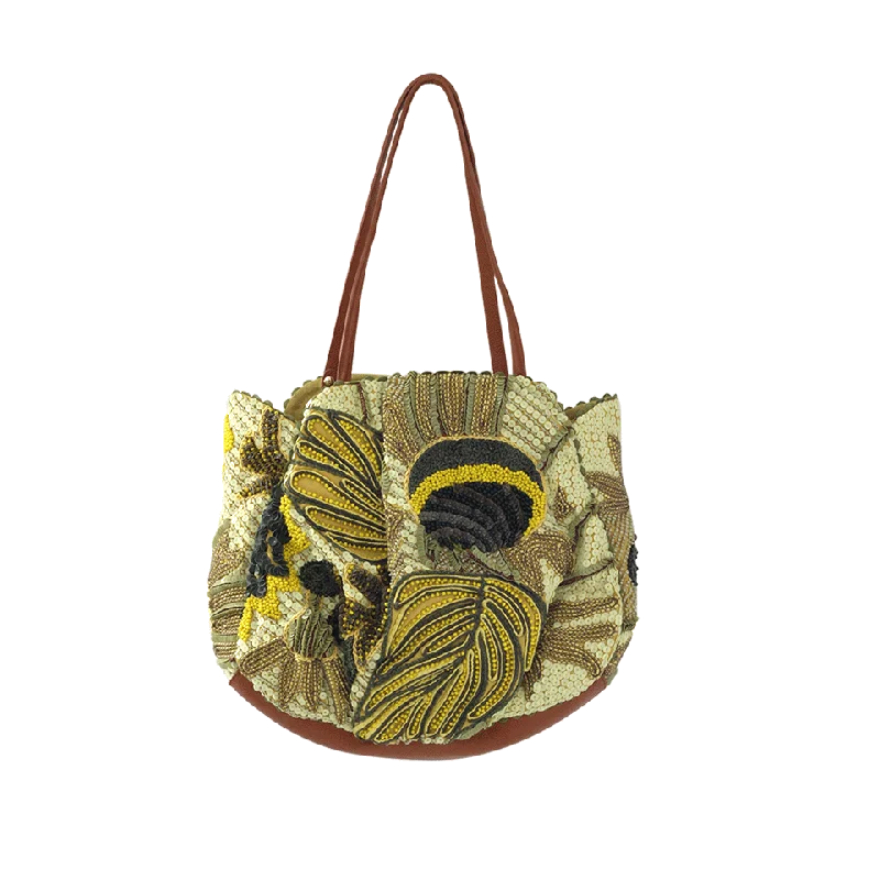 Women's bags with anti-theft design and hidden zippers for added security-Paeonia Embroidered Bag