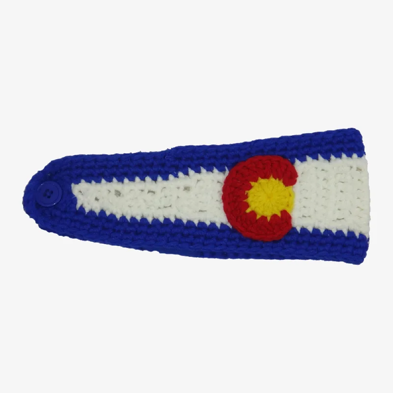 Lightweight cap with quick-dry fabric finish -Colorado Flag Knit Headband