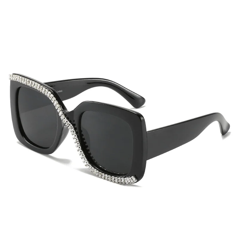 Festival Sunglasses for Music Events -Handmade Diamond Glasses Fashion All-Match Box