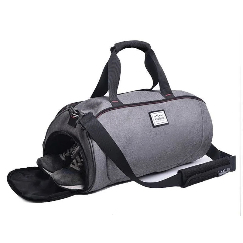 Women's bags with structured design and subtle texture for a refined, elegant finish-Men & Women Waterproof Shoulder Sports Gym Bag with Shoe Storage