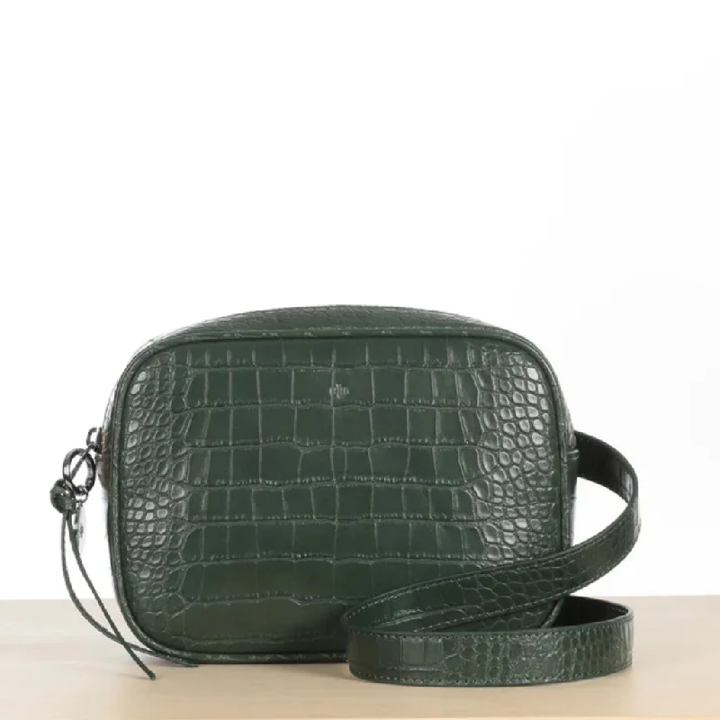 Women's bags with stylish zippers and organized interior for maximum efficiency-Belt Bag (Forest Green Croc)