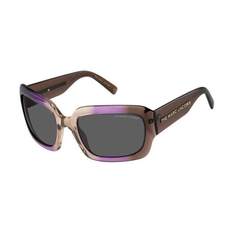 Abstract Glasses for Creative Look -Marc Jacobs Women's Sunglasses Violet Brown 59mm Sunglasses