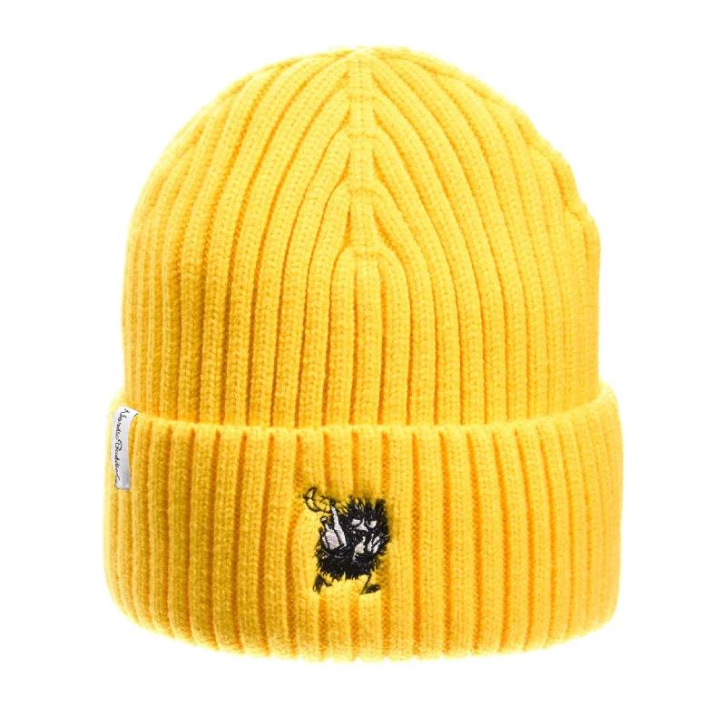 Sports team cap for game day support -Stinky Winter Hat Beanie Adult - Yellow