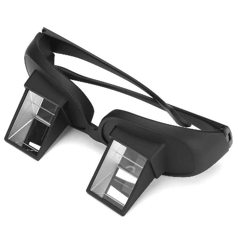 Metal Framed Sunglasses for Durability -Lazy Periscope Horizontal Reading TV Sit View Glasses On Bed Lie Down Glasses M/L