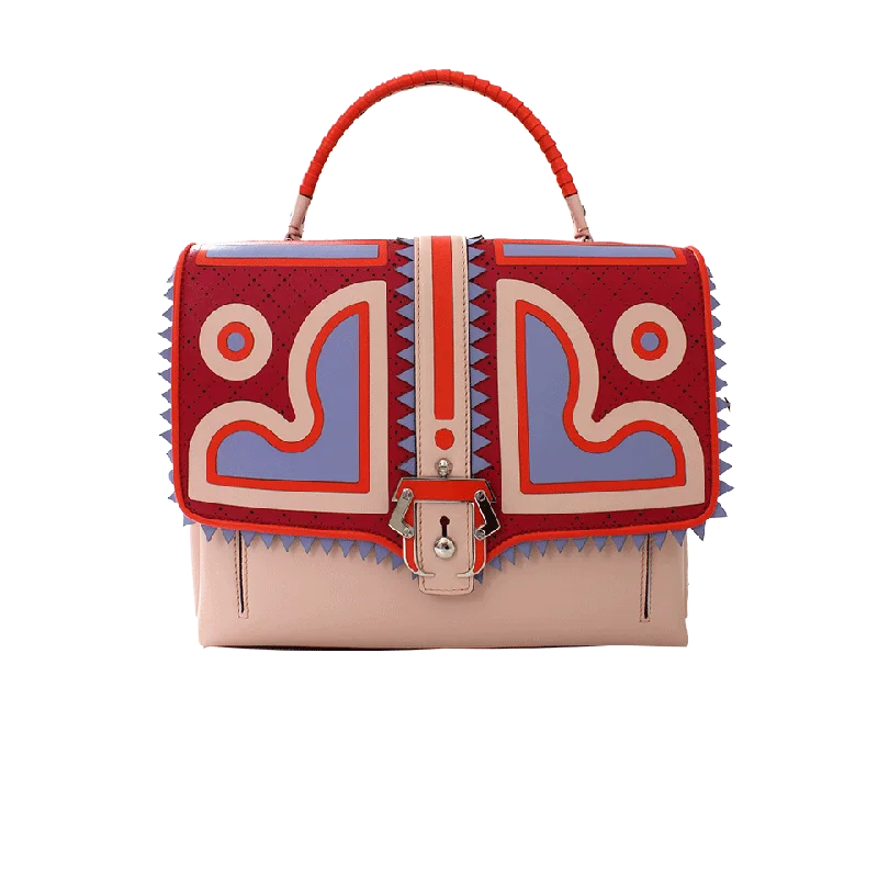 Women's bags with playful fringe details and vibrant colors for a fun fashion statement-Faye Top Handle Bag