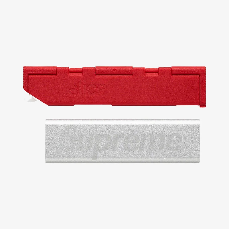 Adjustable cap with sturdy velcro closure -Supreme x Slice Manual Carton Cutter Red (SS21)