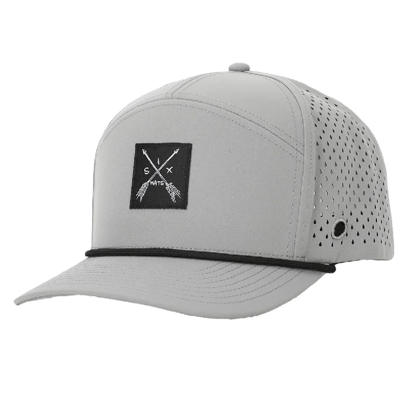 Cotton mesh cap for airy outdoor comfort -Grey Arrow Tee Holder Hat W/ Magnetic Ball Marker