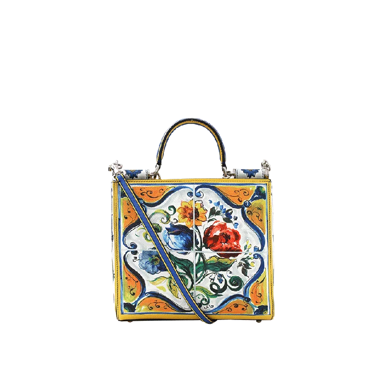 Stylish women's bags with animal print patterns and chic hardware for standout looks-Maiolica Print Box Bag