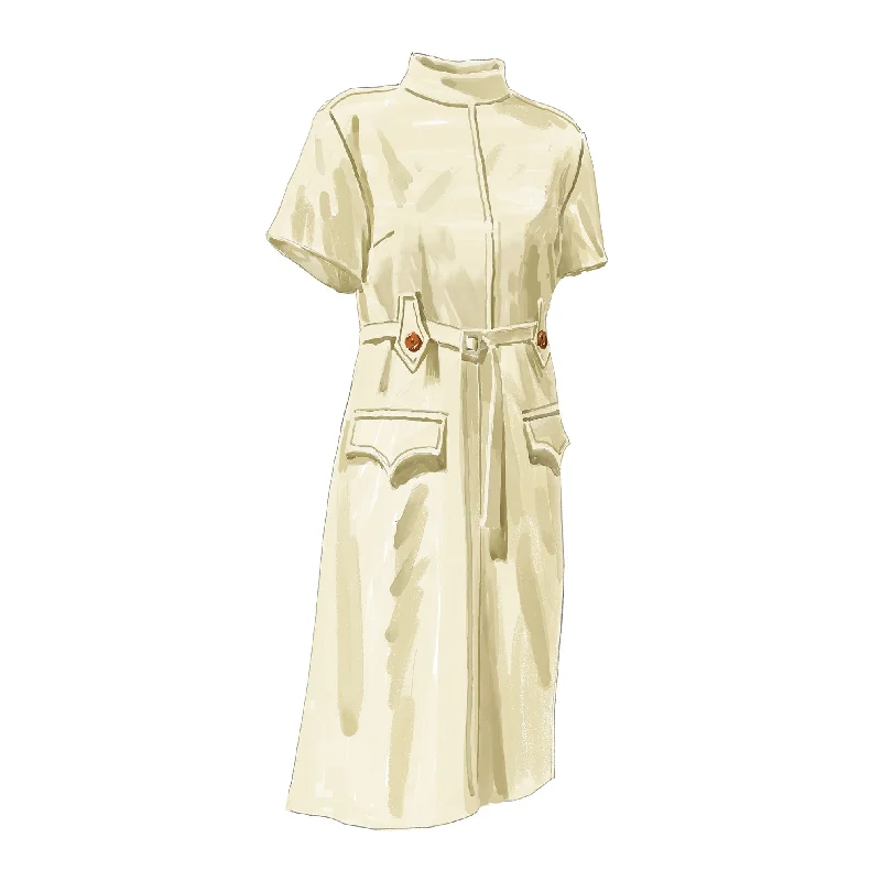 Beige Dresses for Neutral -The 1963 Flapper Dress