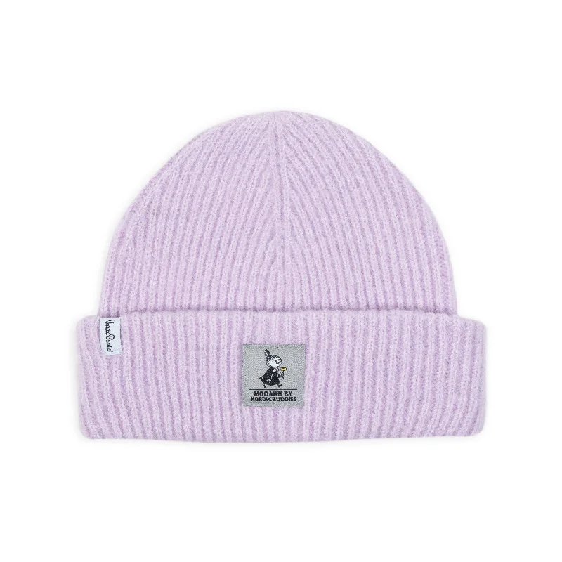 Wool blend cap for cozy fall fashion -Little My Winter Hat Beanie Adult - Lilac