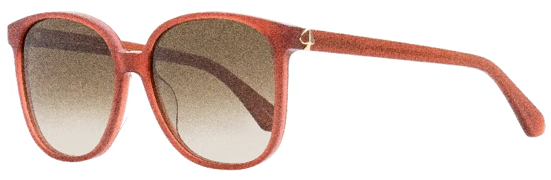 Plastic Framed Sunglasses for Lightweight -Kate Spade Women's Square Sunglasses Alianna 9R6HA Salmon 56mm