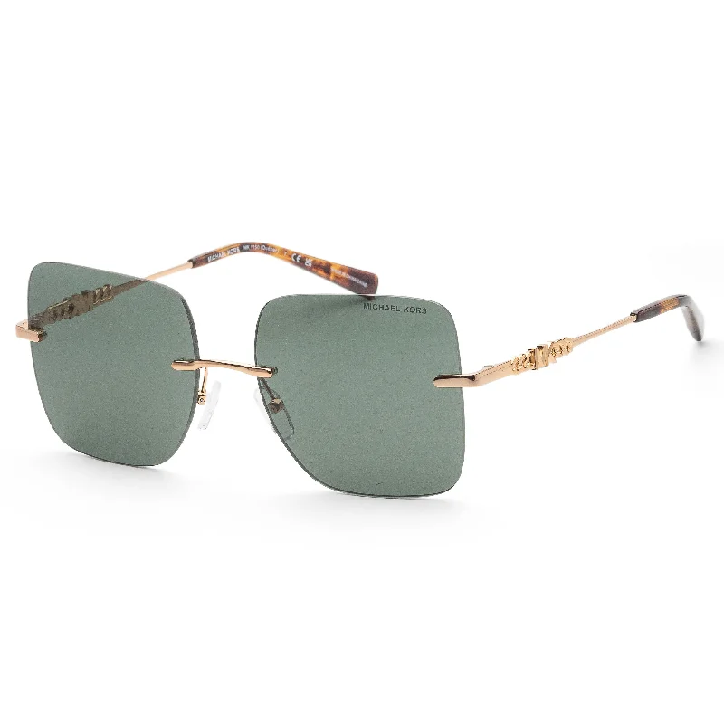 Retro Glasses for Throwback Style -Michael Kors Women's 55mm Green Solid Sunglasses MK1150-18963H-55